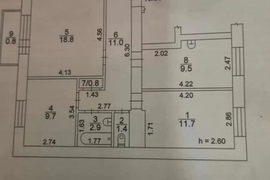 3-к. квартира, 66,6 м², 2/9 эт.